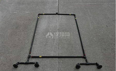 家居DIY：复古工业风钢管挂衣架制作图解!