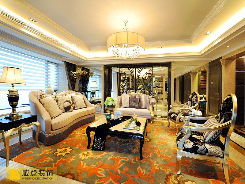 此案例为中国人家实景图，风格为欧式风格。