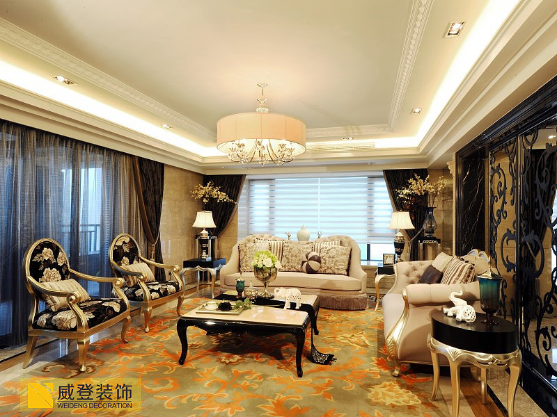 此案例为中国人家实景图，风格为欧式风格。