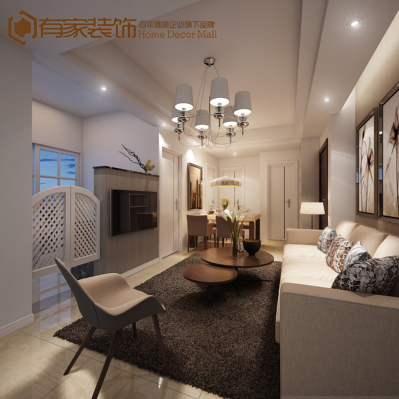 本案列设计在满足空间功能需求的前提下，运用现代、简