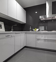 黑白现代风厨房设计图片