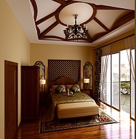 东南亚风格卧室吊顶设计