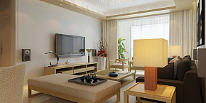 日式现代三居室内设计效果图