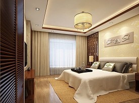 中式风格卧室装修图片2015