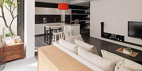 黑白现代风格公寓室内设计