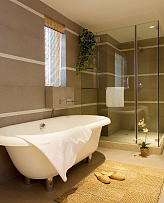 日式样板房浴室效果图