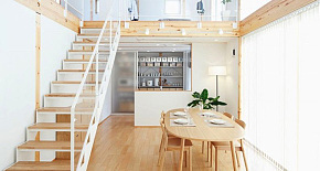 日式风格复式家居餐厅楼梯图片