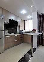 86平现代两居室厨房设计