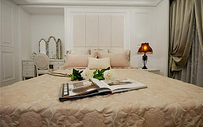欧式风格简洁卧室效果图