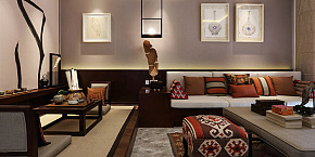 温馨东南亚风格客厅设计效果图