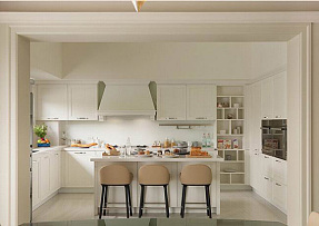 美式休闲别墅白色厨房装修设计