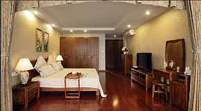 250平米中式别墅卧室图片