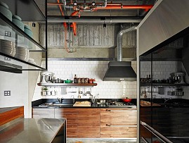 125平米工业风格公寓厨房效果图欣赏