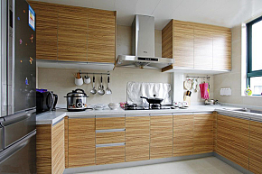 95平米现代混搭风格厨房整体橱柜设计