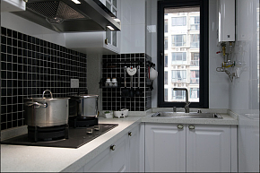 95平米大气欧式风格厨房背景墙装修设计