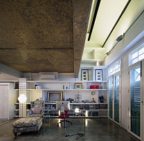 115平米现代实用风格公寓工作区设计