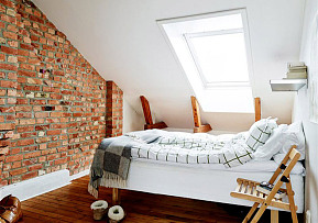 86平米文艺单身公寓卧室背景墙效果图