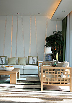 265平米中式别墅客厅沙发背景墙设计