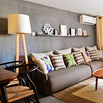 40平米舒适小户型客厅背景墙设计