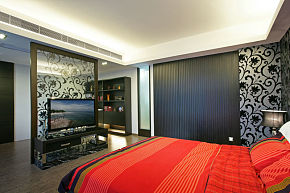 150平米现代时尚风格卧室背景墙效果图