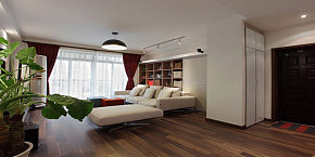 100平米现代简约两居室装修效果图