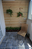 舒适地中海风格两居室阳台椅子图片