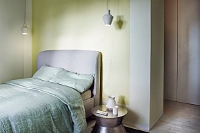 时尚文艺的复式小家卧室背景墙装修设计
