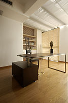 舒适美式风格三居室书房书桌效果图
