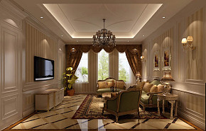 300平米欧式古典别墅客厅图片