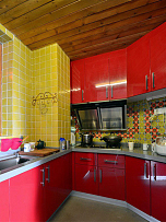 厨房波西米亚风格图片