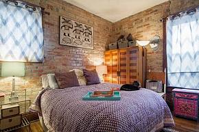 93平米家装卧室东南亚复古风格图片