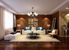 欧式风格客厅沙发背景墙装修设计