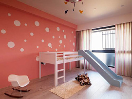 198平米现代时尚舒适儿童房背景墙设计