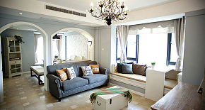 法式风格家居客厅设计效果图