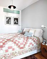 白色简约风格卧室床设计图