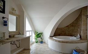 地中海风格卫生间浴缸设计图