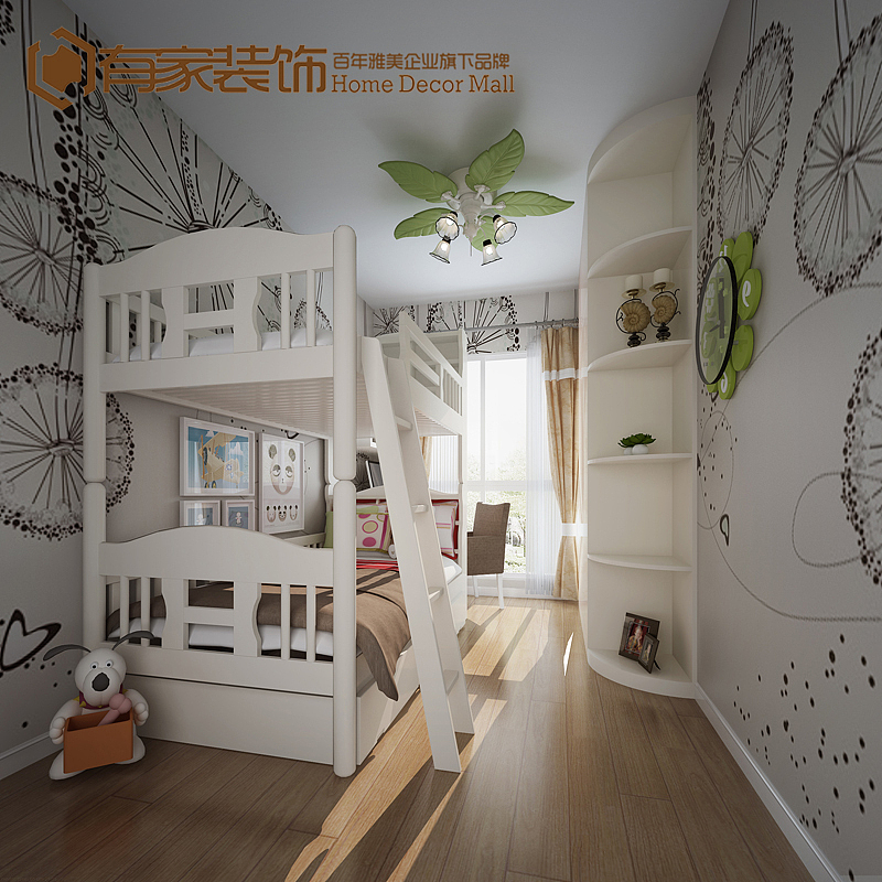 本案列以大部分白色调和米黄色为主的现代简约风格。客