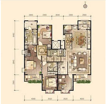 跳跃欧式的规划调性，符合居家者所希望的简单主题，以