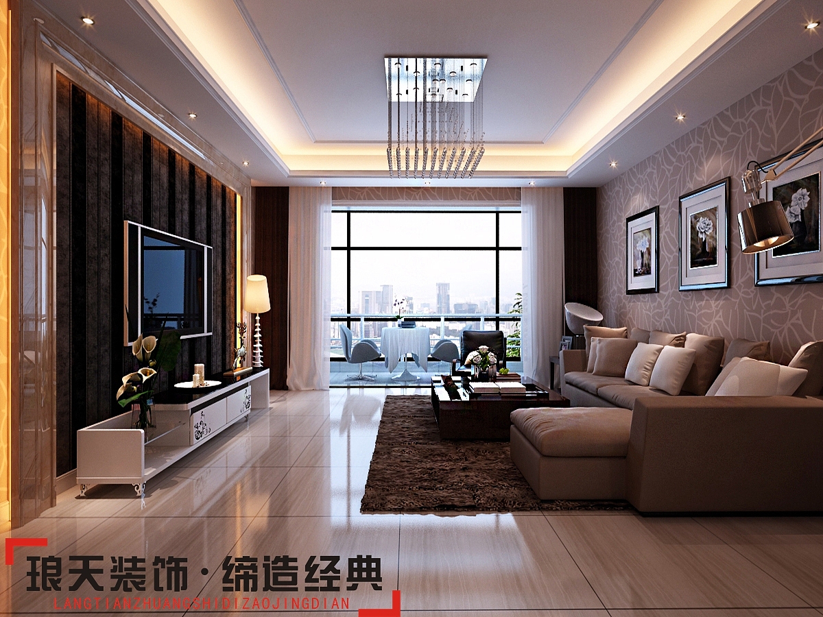 本案是比较典型的简欧风格的设计，整个空间比较随意和