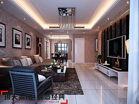 本案是比较典型的简欧风格的设计，整个空间比较随意和