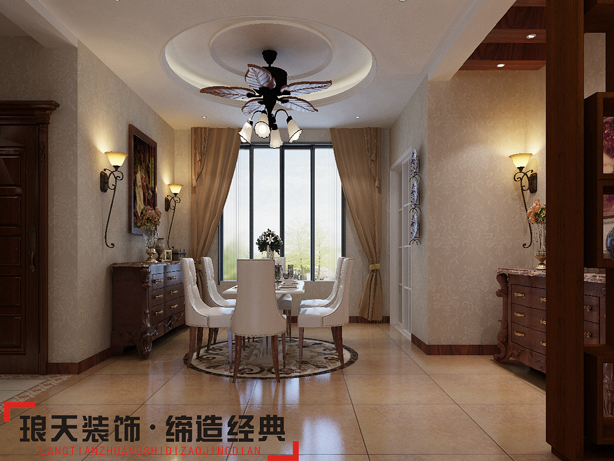 本案主要利用美式的设计元素与现代的装修手法相结合。