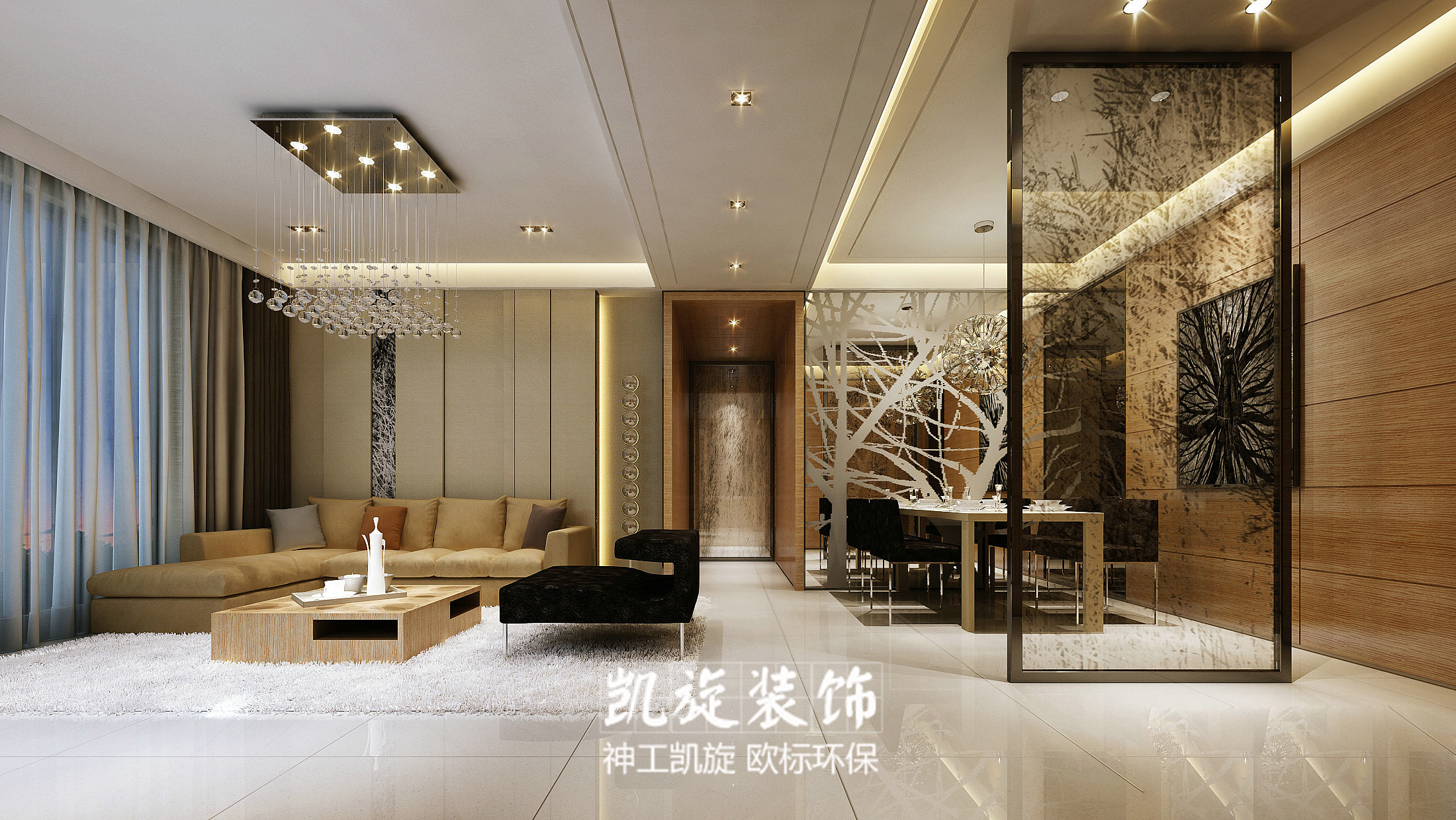 化简无谓多余的墙面区隔，让视线延伸能够更加自由不受