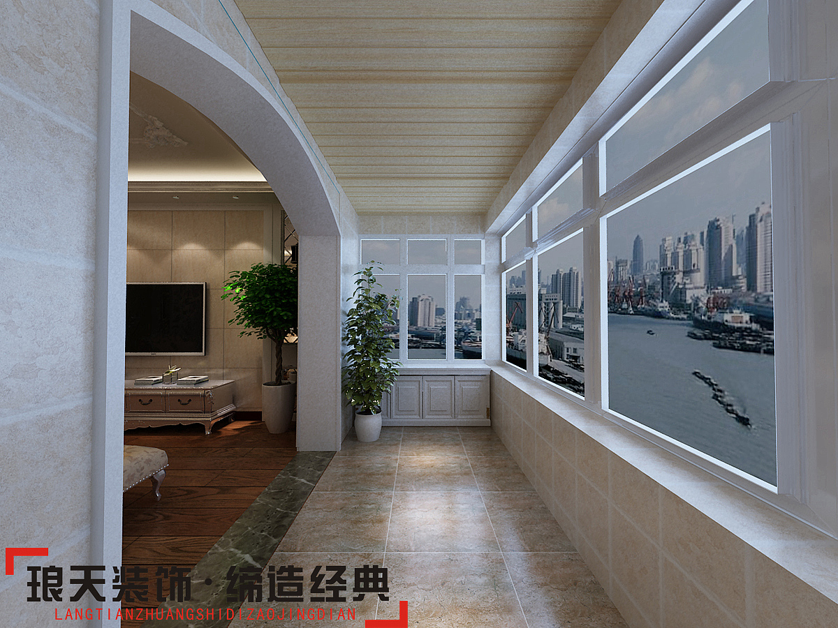 本案的设计效果以简欧为主。地面以高档的木地板作为家