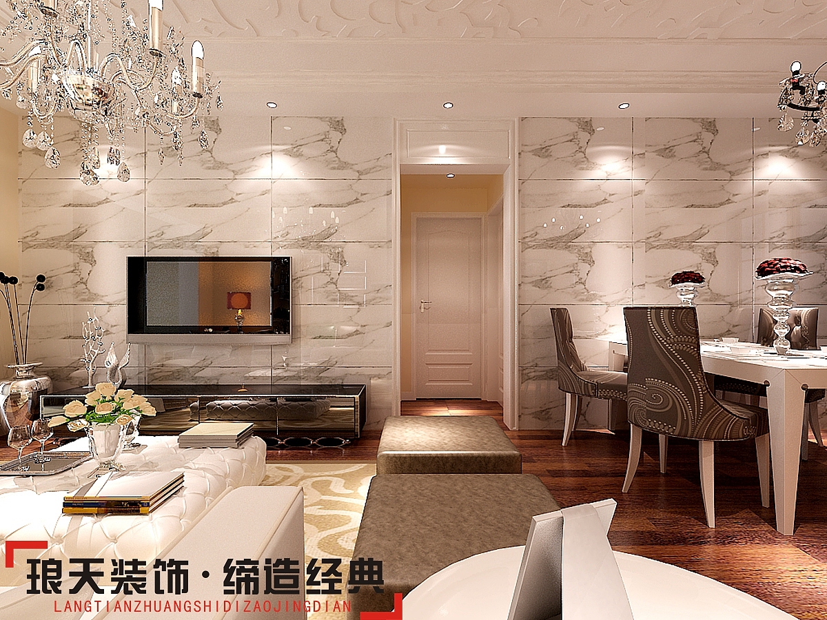 本案是以欧式风格进行布局设计，以纯欧式的设计元素进