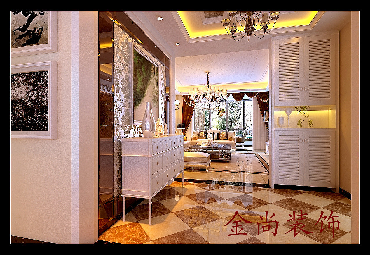 设计理念：该案业主是一对未婚夫妇，均为私企老总，本