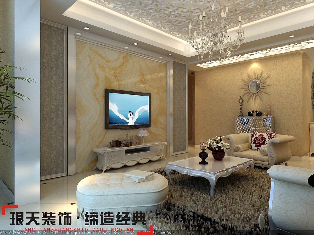 本案是简约欧式的设计风格，为了营造典雅，大气，高贵