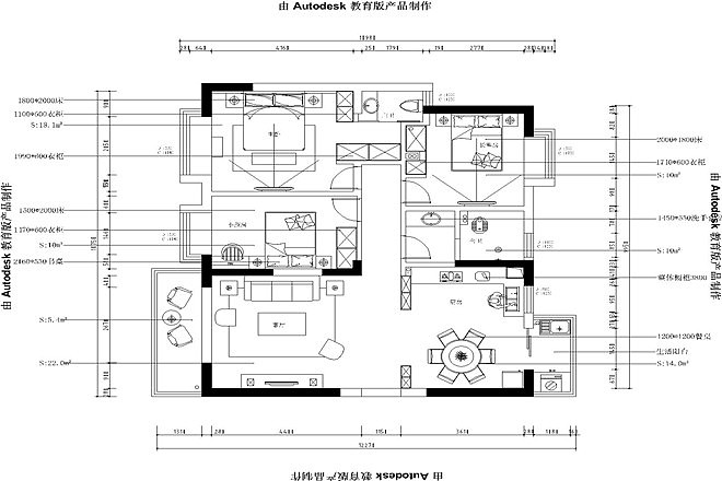 本案的设计风格为现代风格，现代风格外形简洁、功能强