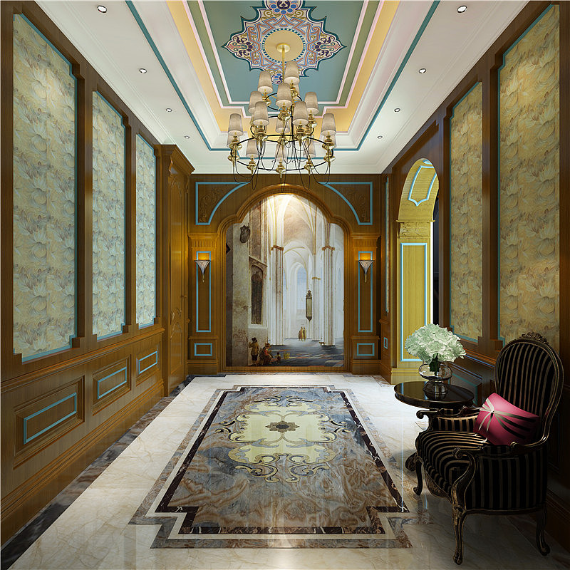 欧式的居室有的不只是豪华大气，更多的是惬意和浪漫。