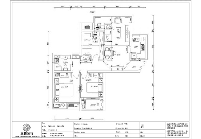 [三室两厅一厨一卫-简约实用型]88平-龙池花园-