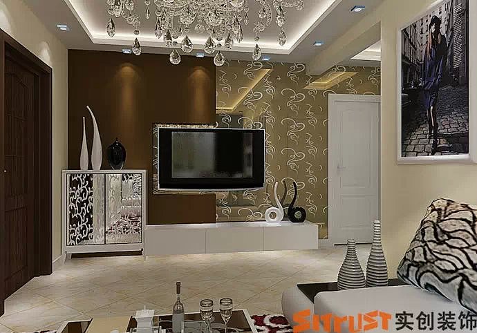 因空间比较小所以采用了镜子材质做 装饰。是那种艺术